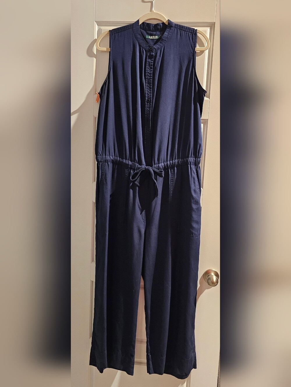 Lauren Ralph Lauren Navy Blue Women's Drawstring Jumpsuit